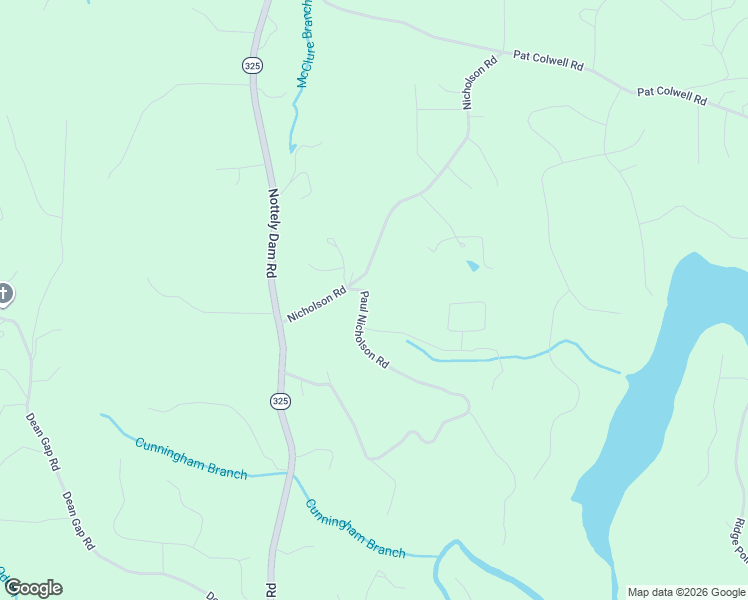 map of restaurants, bars, coffee shops, grocery stores, and more near 1156 Paul Nicholson Road in Blairsville