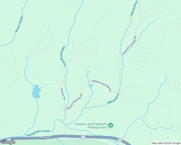 map of restaurants, bars, coffee shops, grocery stores, and more near 100-199 Spring Ridge Lane in Morganton