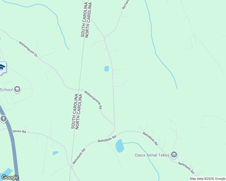 map of restaurants, bars, coffee shops, grocery stores, and more near 9701 Richardson King Road in Waxhaw