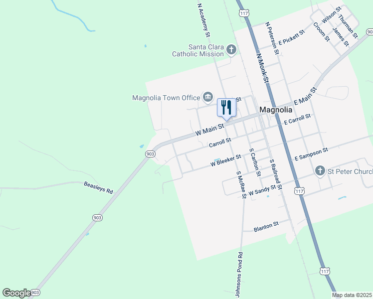 map of restaurants, bars, coffee shops, grocery stores, and more near 454 Carroll Street in Magnolia