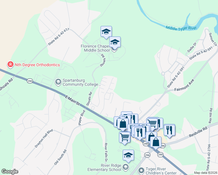 map of restaurants, bars, coffee shops, grocery stores, and more near 800 Squires Point in Duncan