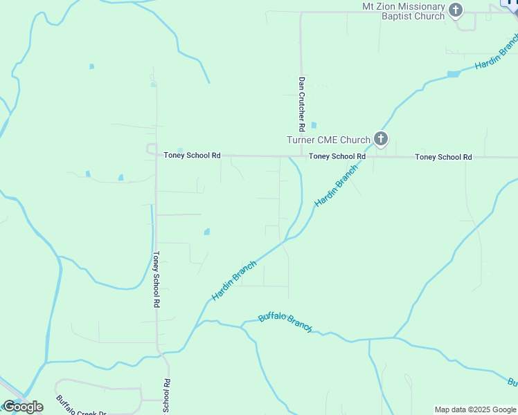 map of restaurants, bars, coffee shops, grocery stores, and more near 104 Doe Crossing Lane in Toney