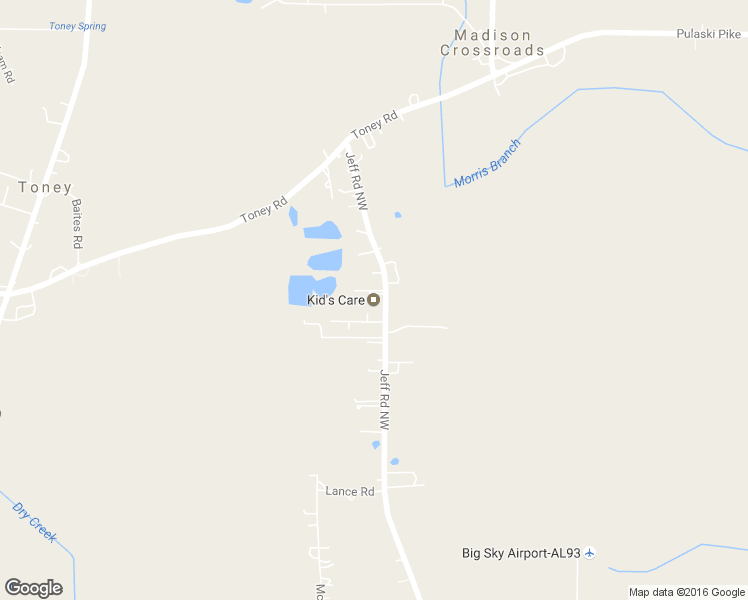 map of restaurants, bars, coffee shops, grocery stores, and more near 4556 Jeff Road Northwest in Toney
