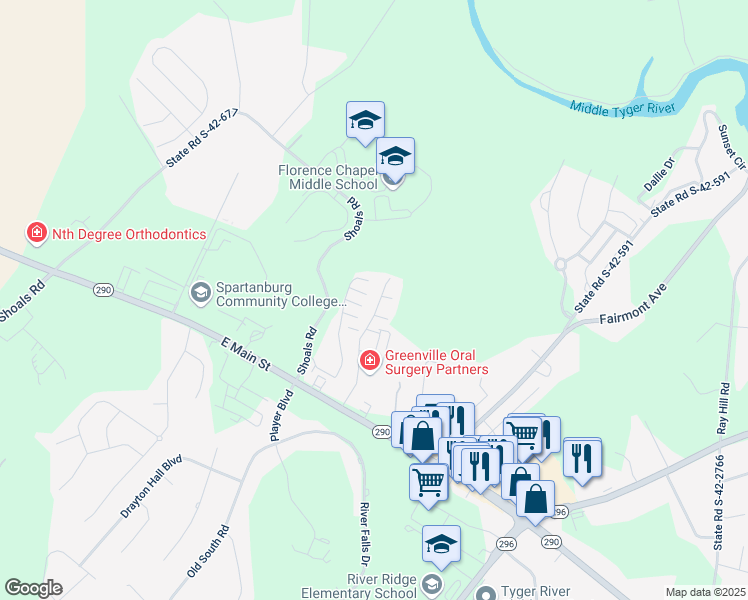 map of restaurants, bars, coffee shops, grocery stores, and more near 923 Squires Point in Duncan