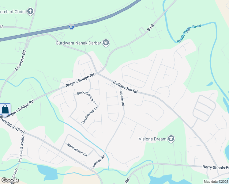 map of restaurants, bars, coffee shops, grocery stores, and more near 218 Golden Bear Walk in Duncan