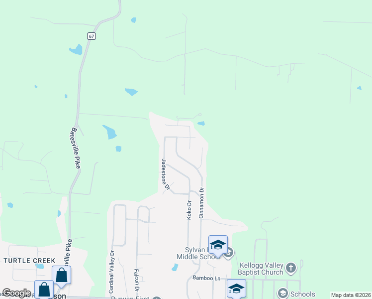 map of restaurants, bars, coffee shops, grocery stores, and more near 3005 Miracle Heights Cove in Sherwood