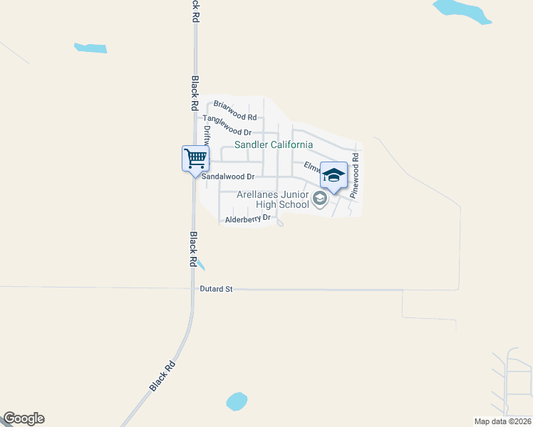 map of restaurants, bars, coffee shops, grocery stores, and more near 3538 Dogwood Court in Santa Maria