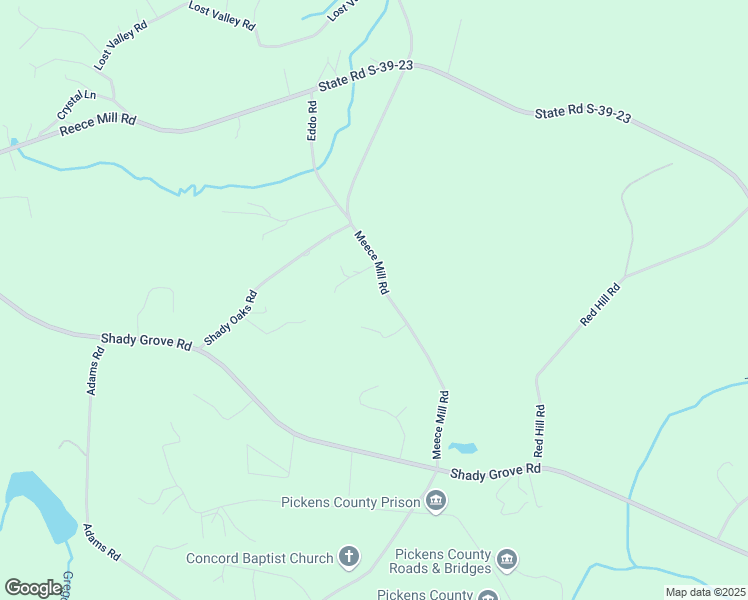map of restaurants, bars, coffee shops, grocery stores, and more near 2060 Meece Mill Road in Pickens