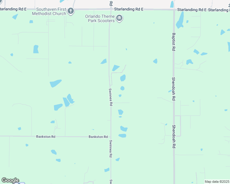 map of restaurants, bars, coffee shops, grocery stores, and more near 2330 Swinnea Road in DeSoto County
