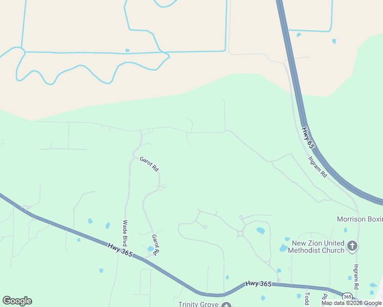 map of restaurants, bars, coffee shops, grocery stores, and more near 11004 Panther Mountain Road in North Little Rock