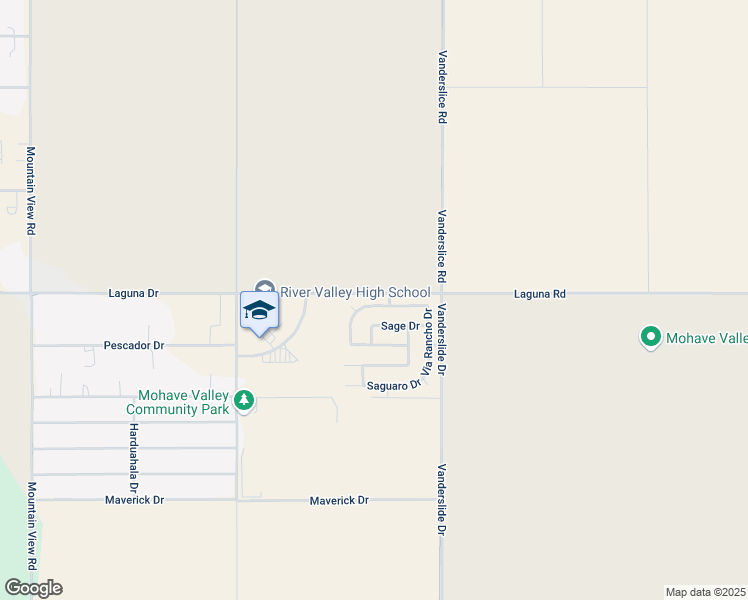 map of restaurants, bars, coffee shops, grocery stores, and more near 2450 Palo Verde Drive in Mohave Valley