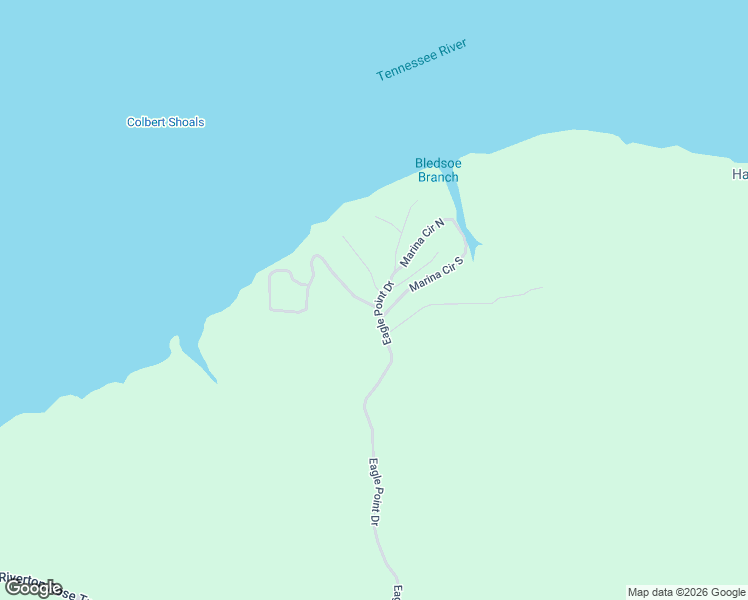 map of restaurants, bars, coffee shops, grocery stores, and more near Marina Circle South in Cherokee