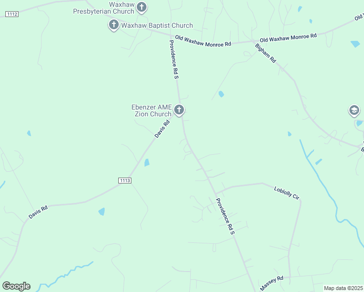 map of restaurants, bars, coffee shops, grocery stores, and more near 6402 Providence Road South in Waxhaw