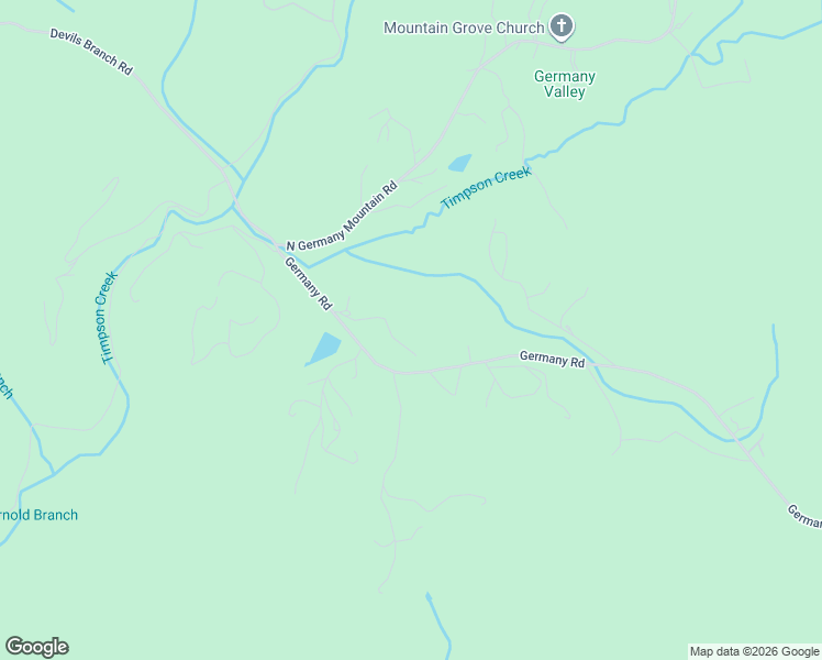 map of restaurants, bars, coffee shops, grocery stores, and more near 1365 North Germany Mountain Road in Clayton