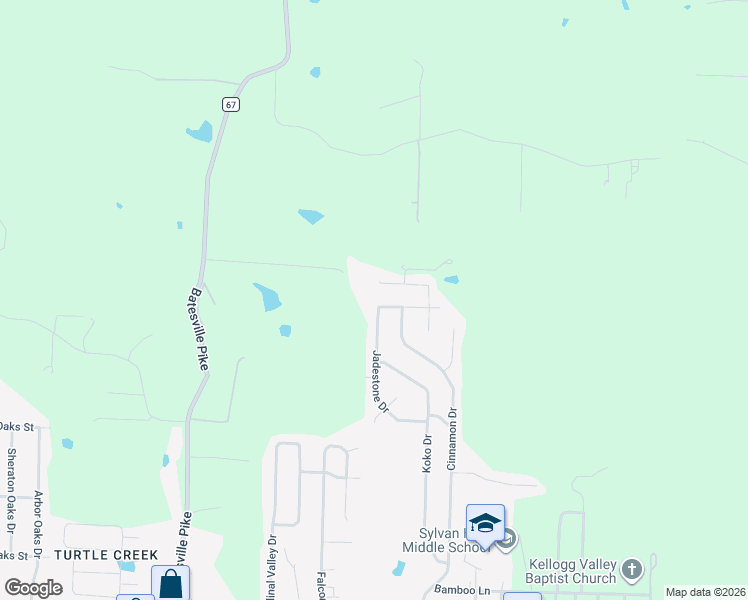 map of restaurants, bars, coffee shops, grocery stores, and more near 3221 Miracle Heights Cove in Sherwood