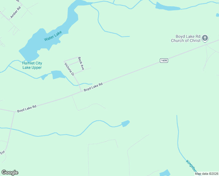 map of restaurants, bars, coffee shops, grocery stores, and more near 614 Boyd Lake Road in Hamlet