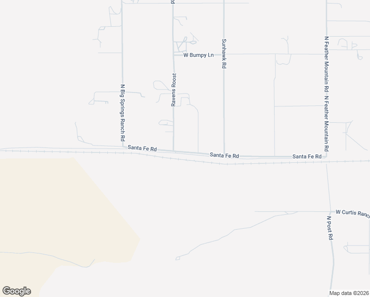 map of restaurants, bars, coffee shops, grocery stores, and more near 2600 Santa Fe Road in Paulden