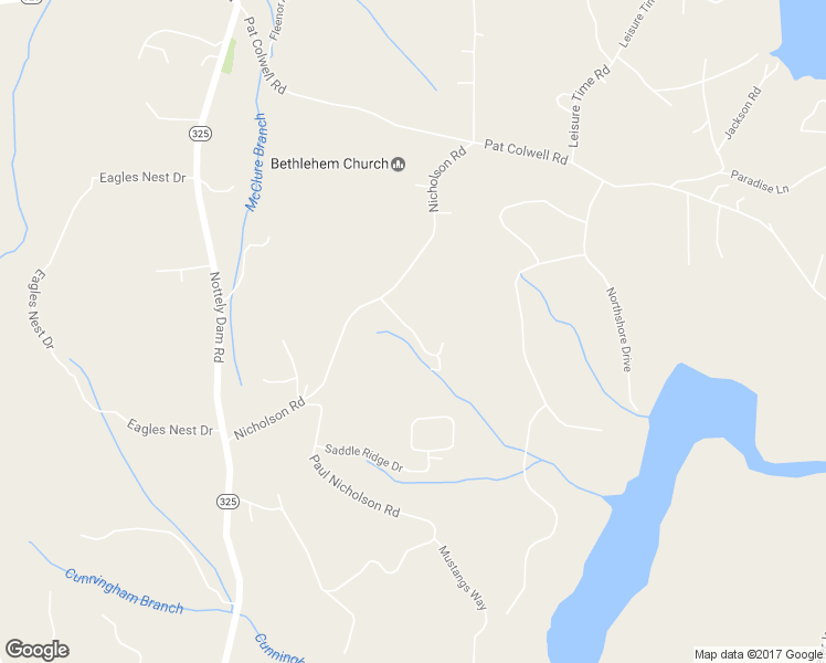 map of restaurants, bars, coffee shops, grocery stores, and more near Charlie West Road in Blairsville