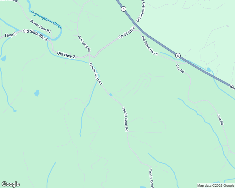 map of restaurants, bars, coffee shops, grocery stores, and more near 50 Fox Run Lane in Blue Ridge