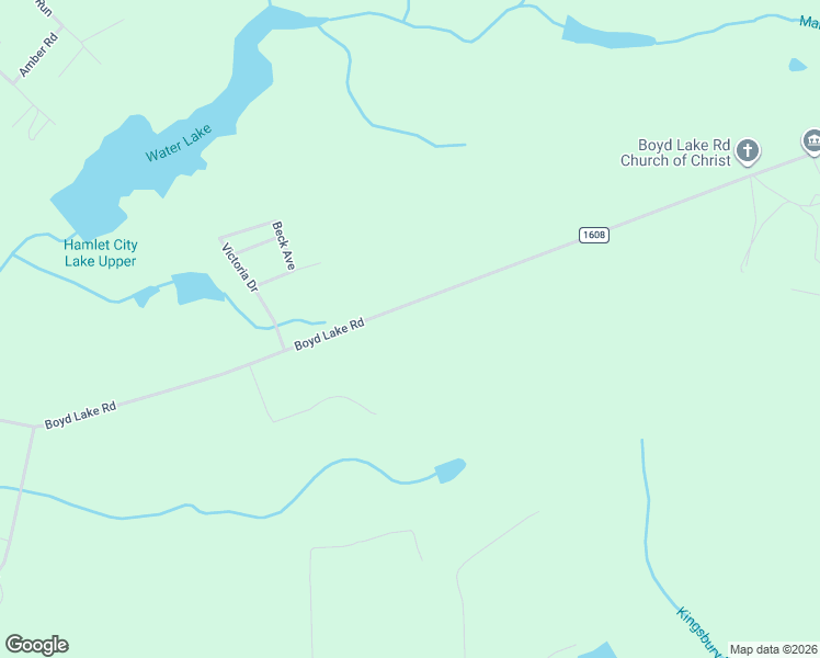 map of restaurants, bars, coffee shops, grocery stores, and more near 614 Boyd Lake Road in Hamlet