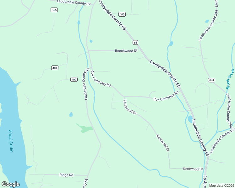 map of restaurants, bars, coffee shops, grocery stores, and more near 352 Cox Road in Killen