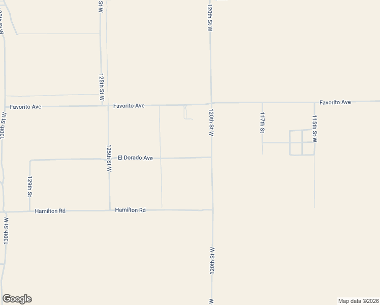 map of restaurants, bars, coffee shops, grocery stores, and more near 12100 El Dorado Avenue in Rosamond