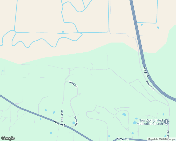 map of restaurants, bars, coffee shops, grocery stores, and more near 9921 Panther Mountain Road in North Little Rock