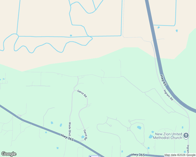 map of restaurants, bars, coffee shops, grocery stores, and more near 9921 Panther Mountain Road in North Little Rock