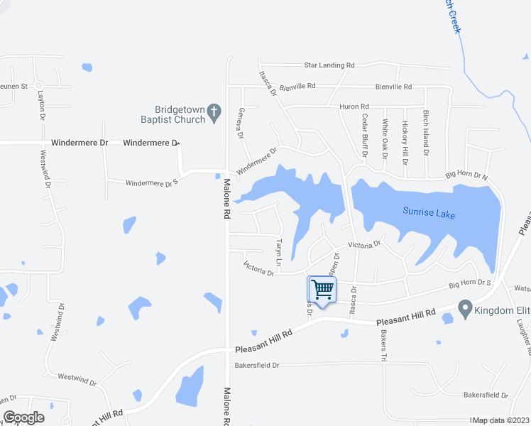 map of restaurants, bars, coffee shops, grocery stores, and more near 4041 Crystal Court in DeSoto County