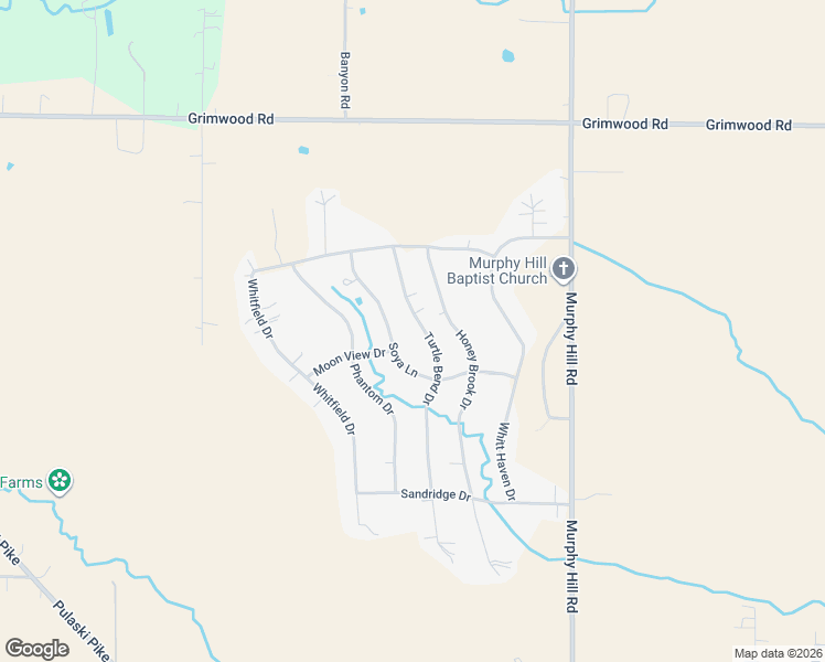 map of restaurants, bars, coffee shops, grocery stores, and more near 112 Turtle Bend Drive in Toney