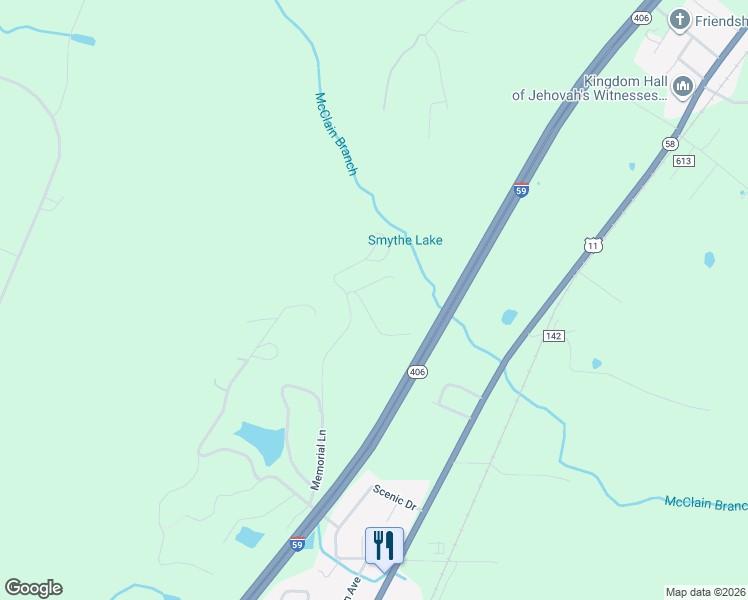 map of restaurants, bars, coffee shops, grocery stores, and more near 75 Bell Lake Drive in Trenton