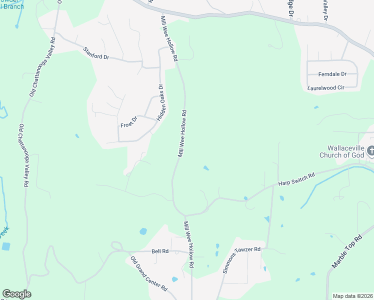 map of restaurants, bars, coffee shops, grocery stores, and more near 705 Mill Wee Hollow Road in Rossville