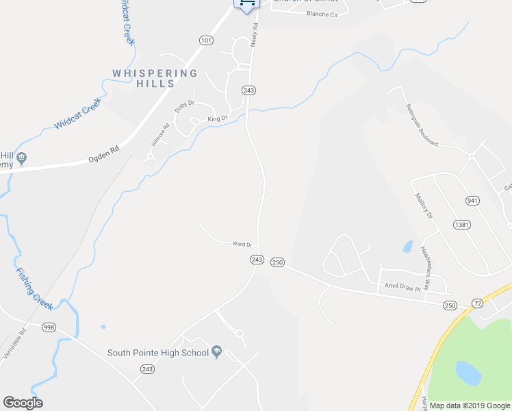 map of restaurants, bars, coffee shops, grocery stores, and more near 588 Neely Road in Rock Hill