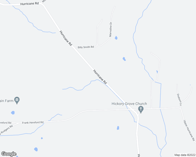 map of restaurants, bars, coffee shops, grocery stores, and more near 1300 Hurricane Road in New Market