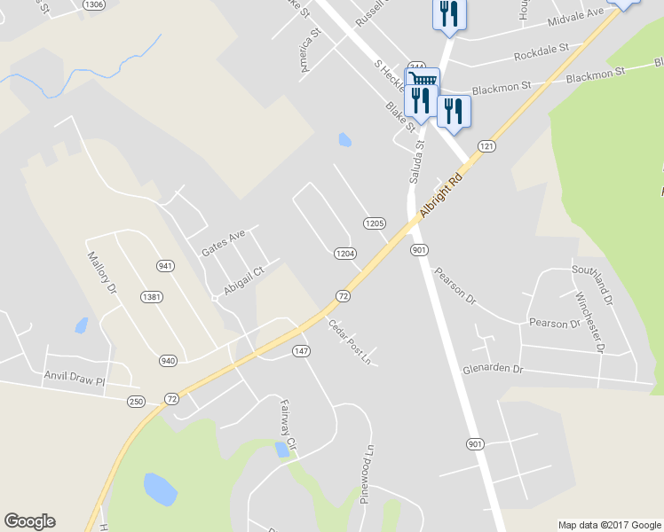 map of restaurants, bars, coffee shops, grocery stores, and more near 1726 Saluda Street in Rock Hill