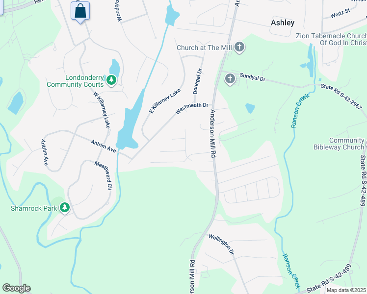 map of restaurants, bars, coffee shops, grocery stores, and more near 343 Brighton Woods Drive in Moore
