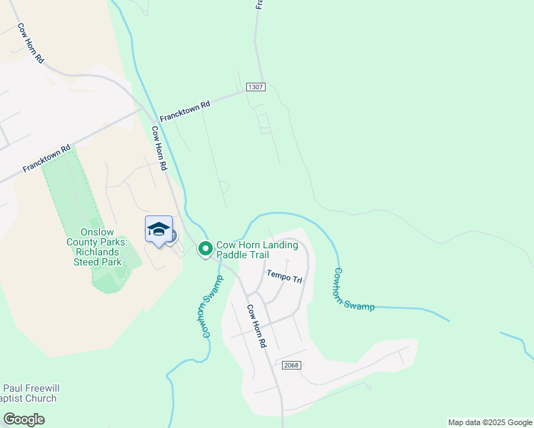 map of restaurants, bars, coffee shops, grocery stores, and more near 606 Sonata Court in Richlands