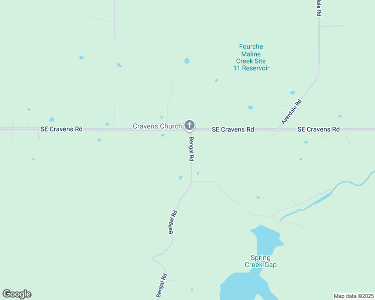 map of restaurants, bars, coffee shops, grocery stores, and more near 2215 Bengal Road in Wilburton