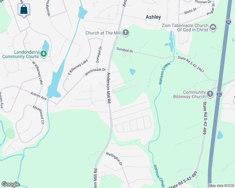 map of restaurants, bars, coffee shops, grocery stores, and more near 150 Simmons Drive in Moore