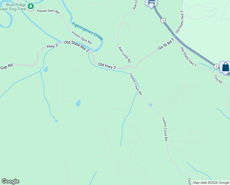 map of restaurants, bars, coffee shops, grocery stores, and more near 234 Sun Rock Mountain Road in Blue Ridge