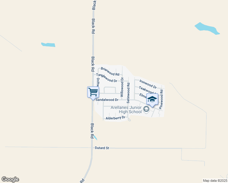 map of restaurants, bars, coffee shops, grocery stores, and more near 2027 Greenwood Road in Santa Maria