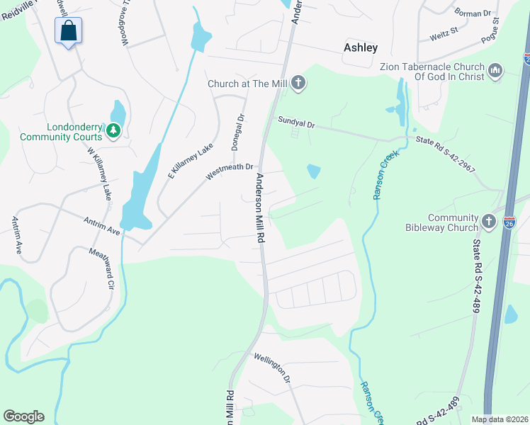 map of restaurants, bars, coffee shops, grocery stores, and more near 150 Simmons Drive in Moore