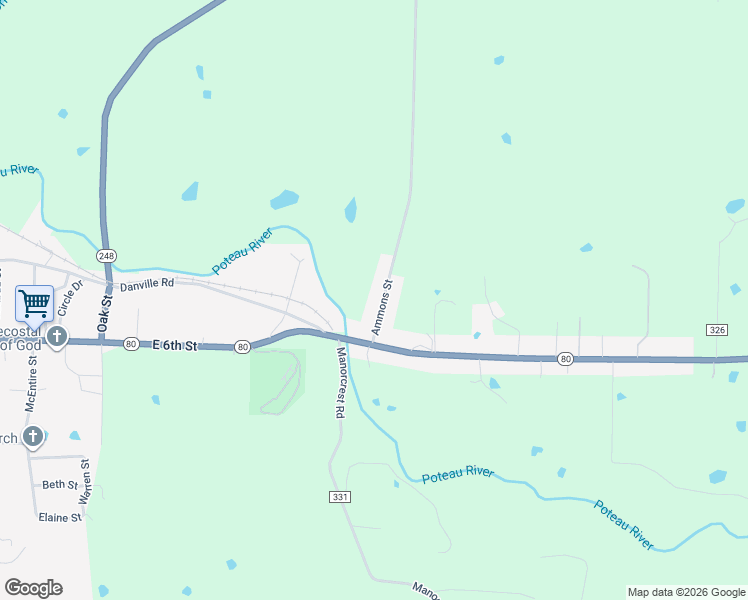 map of restaurants, bars, coffee shops, grocery stores, and more near 654 Ammons Street in Waldron