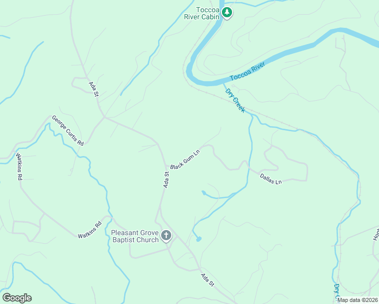 map of restaurants, bars, coffee shops, grocery stores, and more near 170 Black Gum Lane in Blue Ridge