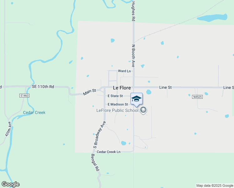 map of restaurants, bars, coffee shops, grocery stores, and more near in Le Flore