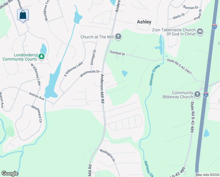 map of restaurants, bars, coffee shops, grocery stores, and more near 150 Simmons Drive in Moore