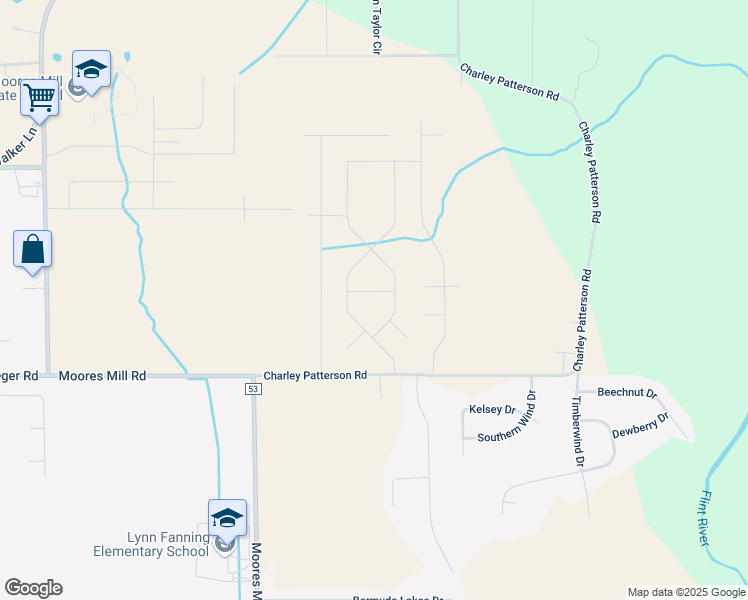 map of restaurants, bars, coffee shops, grocery stores, and more near 106 Golden Harvest Drive in New Market