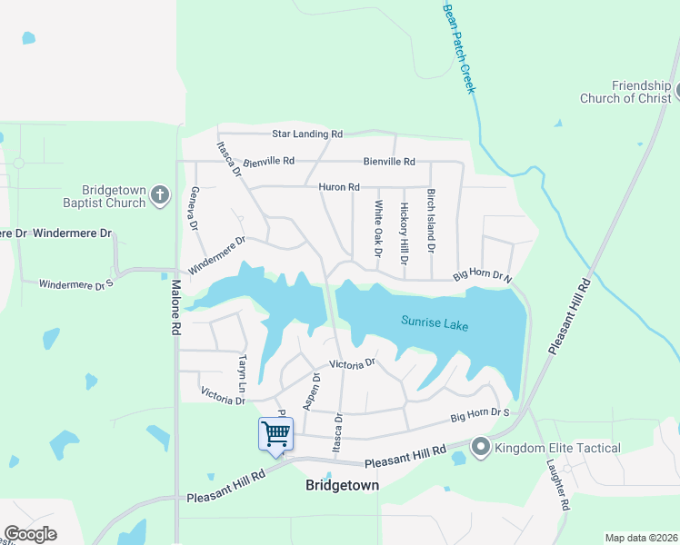 map of restaurants, bars, coffee shops, grocery stores, and more near 4411 Big Horn Drive North in DeSoto County