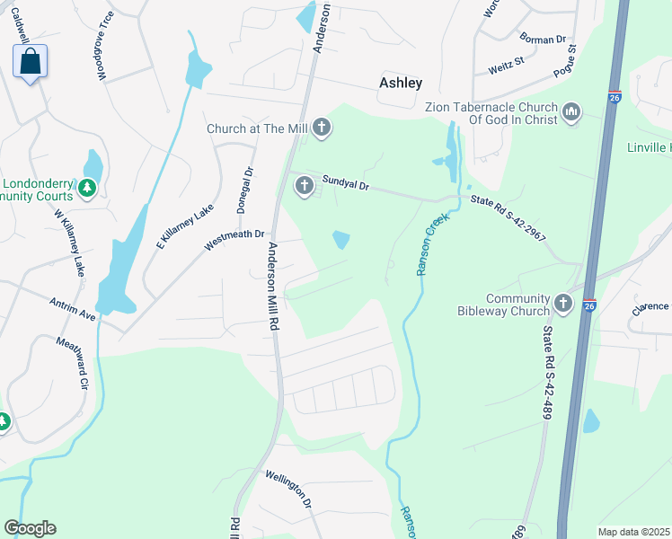 map of restaurants, bars, coffee shops, grocery stores, and more near 109 Bowman Court in Moore
