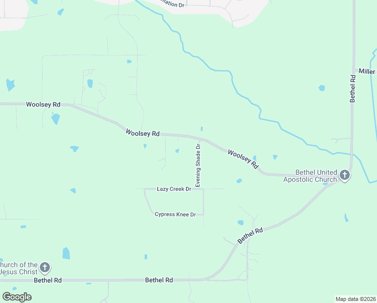 map of restaurants, bars, coffee shops, grocery stores, and more near 10245 Woolsey Road in Olive Branch